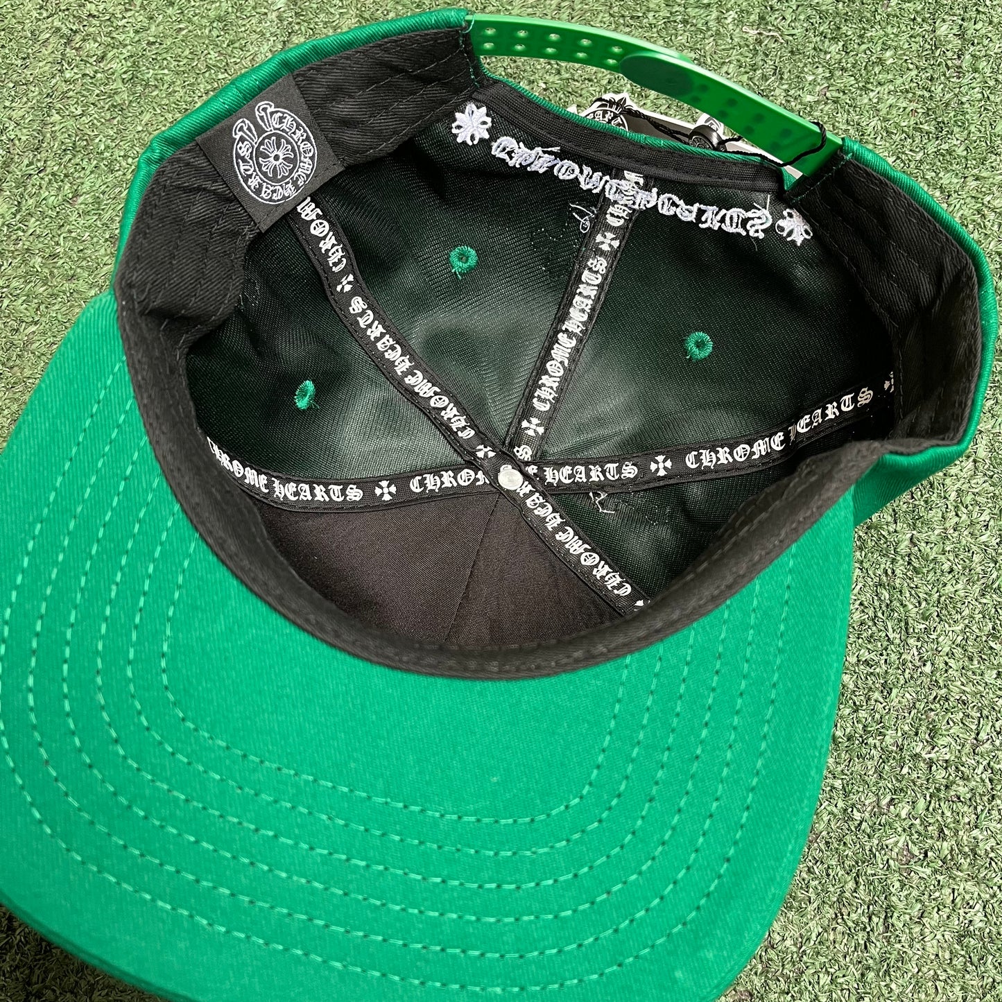 Green Chrome Hearts Hat