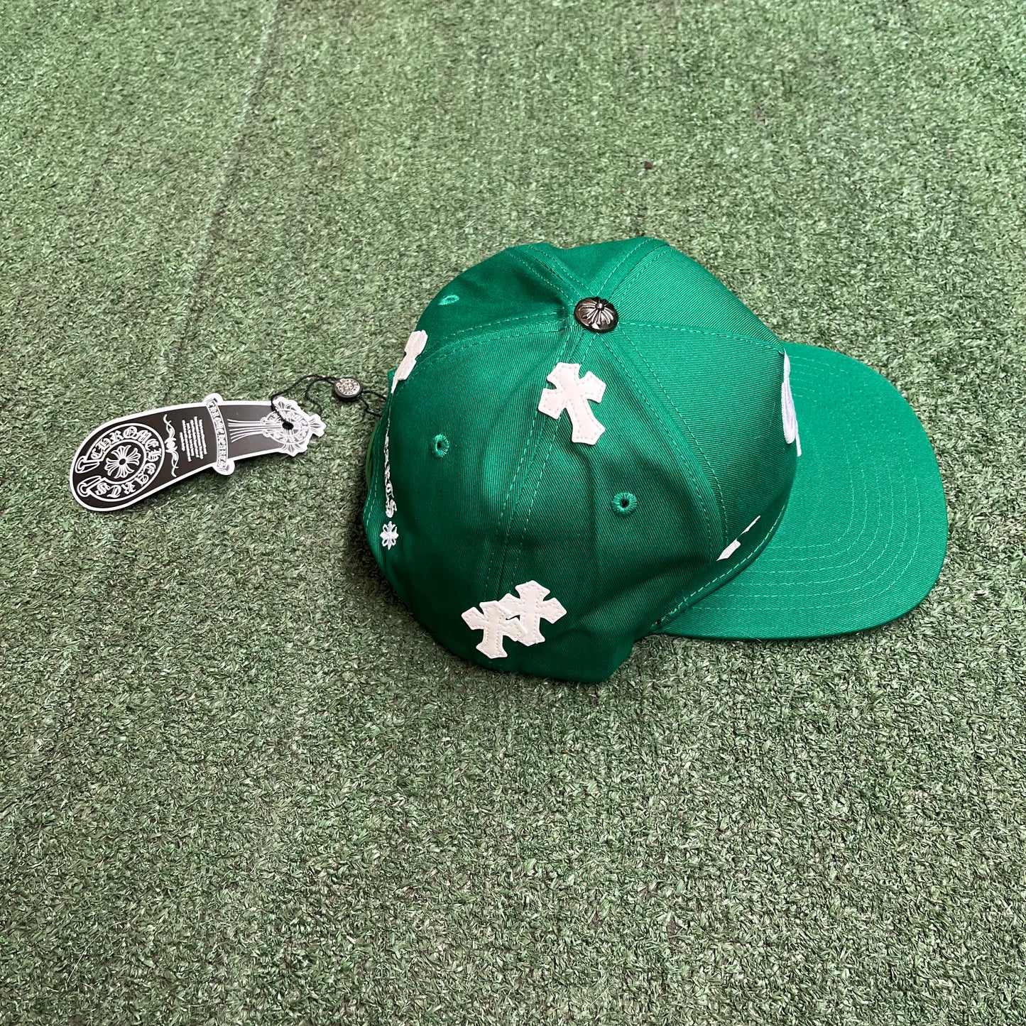 Green Chrome Hearts Hat