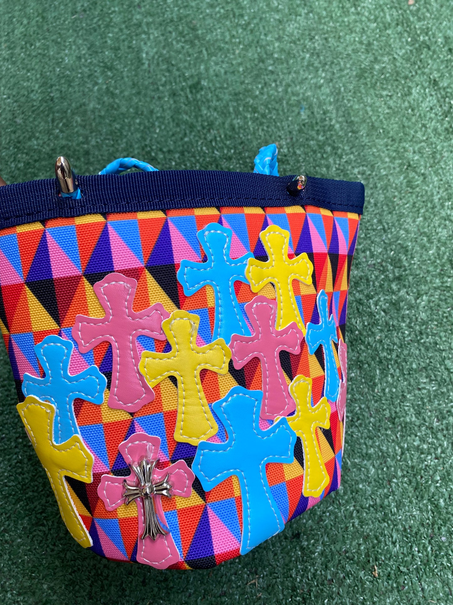 Colorful Multi Cross Messenger Bag