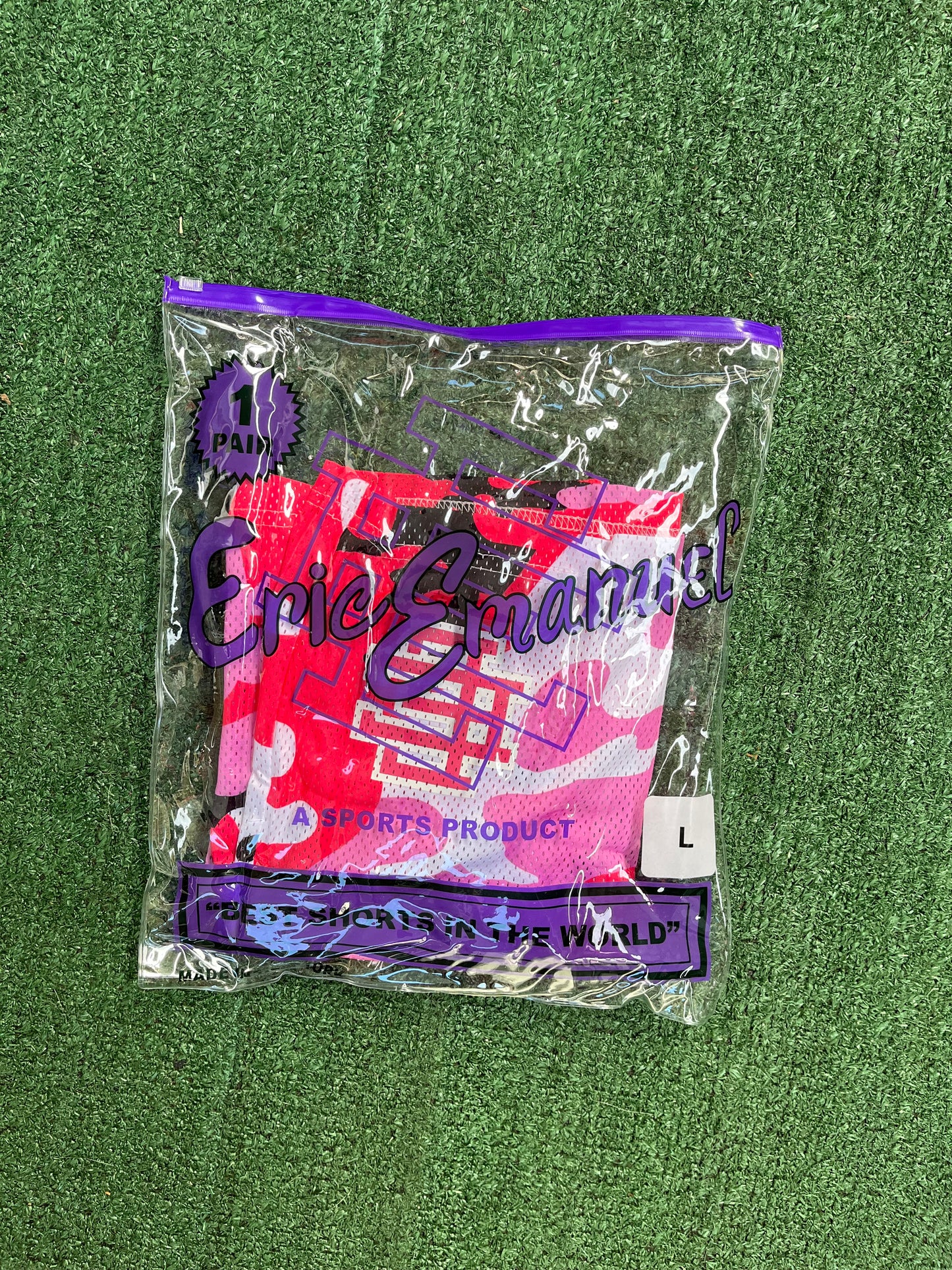 Eric Emanuel Pink Camouflage Shorts
