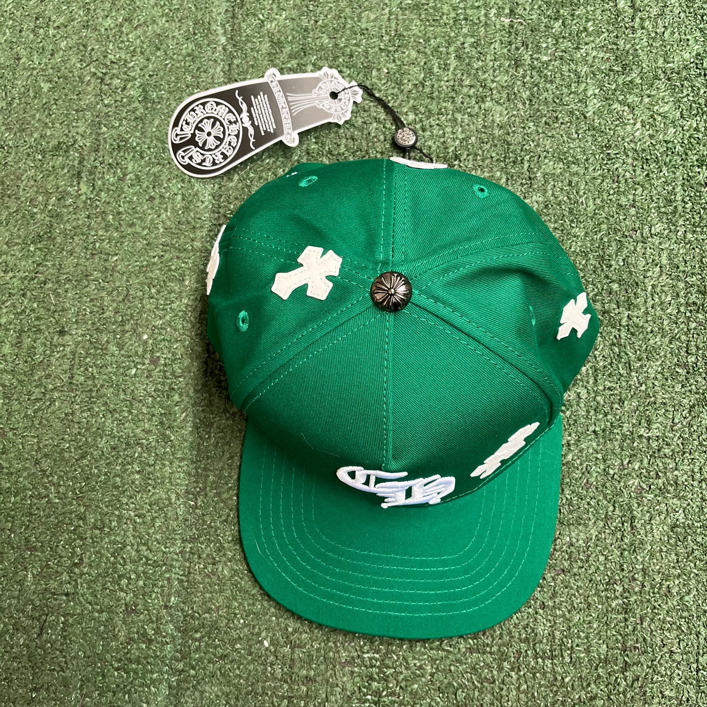 Green Chrome Hearts Hat