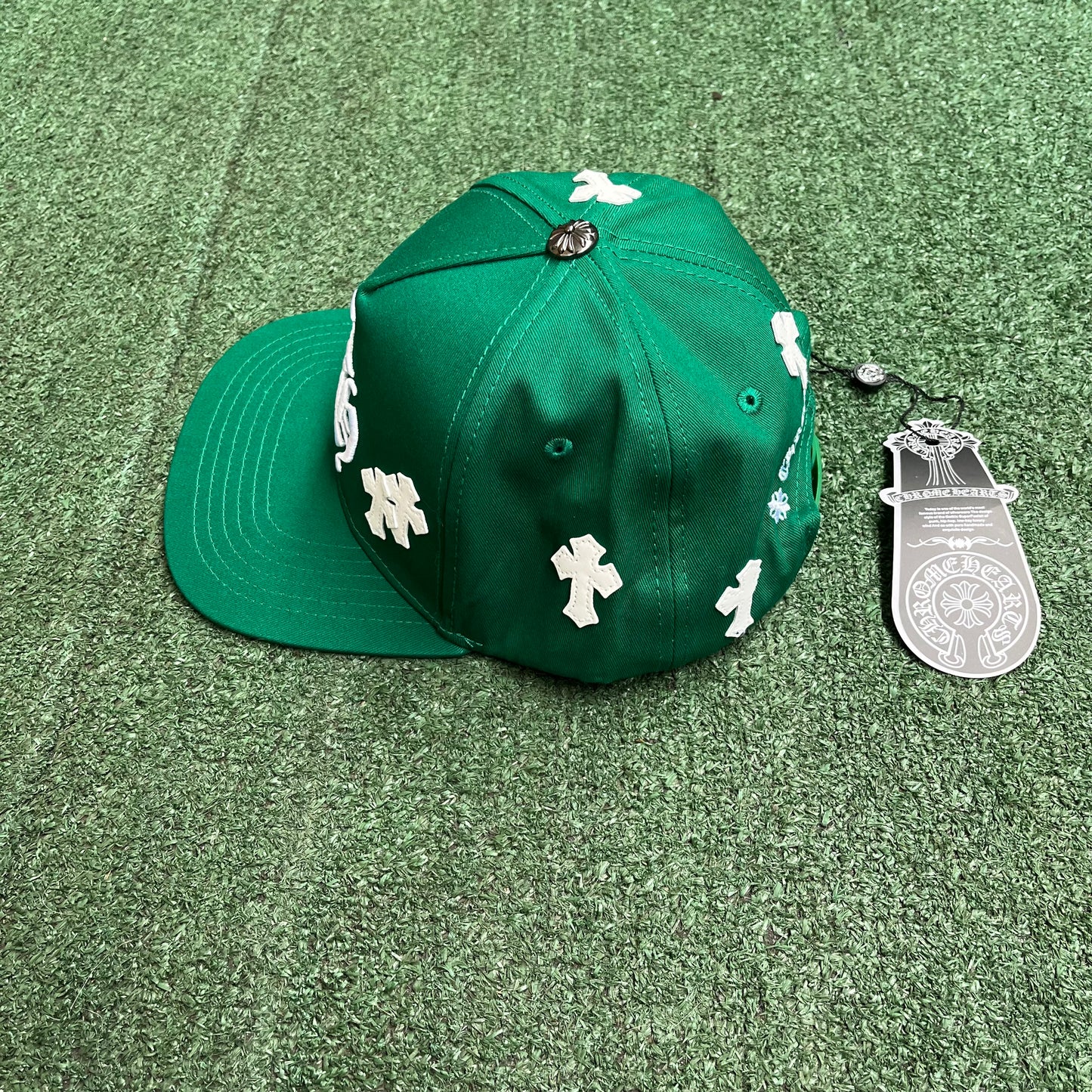 Green Chrome Hearts Hat
