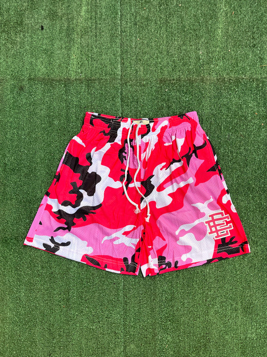 Eric Emanuel Pink Camouflage Shorts
