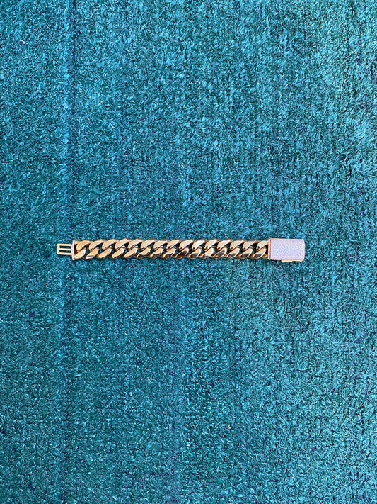 Gold Cuban Link Bracelet